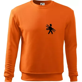 Pánská mikina Kominík logo prso - Mikina Essential pánská - 2XL ( Oranžová )