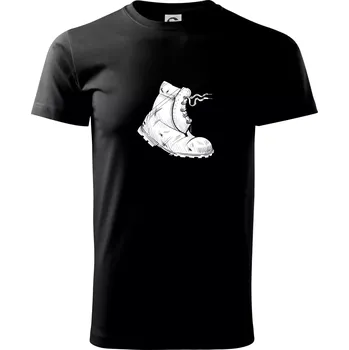 Pánské tričko Boty do nepohody - Triko extra velké (5-8XL) - 8XL ( Černá )