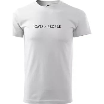Pánské tričko Cats > people - Triko extra velké (5-8XL) - 8XL ( Bílá )