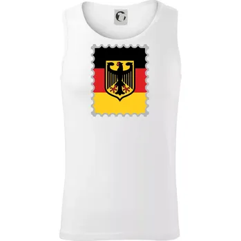 Německá známka - vlajka - Tílko pánské Core - L ( Bílá )