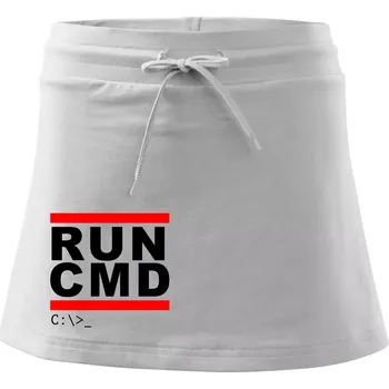 Dámská sukně Run CMD - Sportovní sukně - two in one - M ( Bílá )