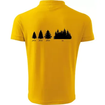 Pánská košile Evoluce lesa - Polokošile pánská Pique Polo 203 - M ( Žlutá )