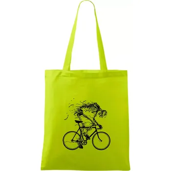 Gravel Bike - kostra - Taška bavlněná - 42 x 38 cm ( Limetková )
