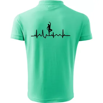 Pánská košile EKG tanečník muž - Polokošile pánská Pique Polo 203 - 2XL ( Mátová )