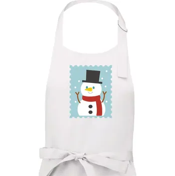 Kuchyňská zástěra Rodinná vánoční trička - známky - Pánská zástěra na vaření - Univerzální velikost ( Bílá )