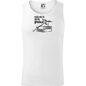 Kašlu na to, jdu do Bradavic - Tílko pánské Core - L ( Bílá )