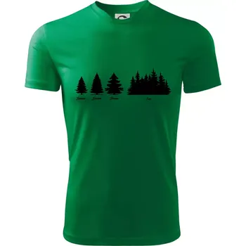 Evoluce lesa - Dětské triko sportovní (dresovina) - 158 cm/12 let ( Středně zelená )