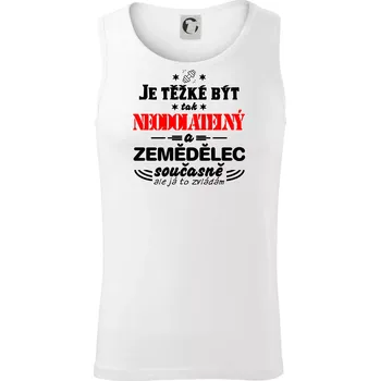 Je těžké být neodolatelný zemědělec - Tílko pánské Core - S ( Bílá )