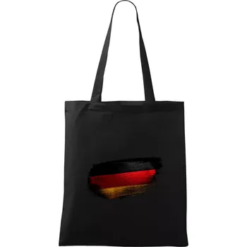 Německá vlajka okousaná - Taška bavlněná - 42 x 38 cm ( Černá )