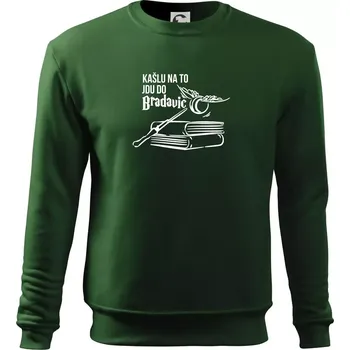 Chlapecké tričko Kašlu na to, jdu do Bradavic - Mikina Essential dětská - 146 cm/10 let ( Lahvově zelená )