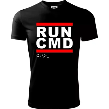 Chlapecké tričko Run CMD - Dětské triko sportovní (dresovina) - 146 cm/10 let ( Černá )