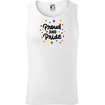 Proud and pride hvězdy - Tílko pánské Core - M ( Bílá )