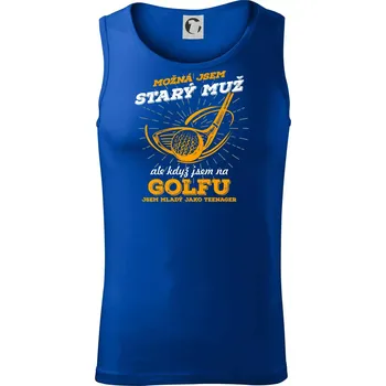 Golfista - možná jsem starý muž - Tílko pánské Core - XL ( Královská modrá )
