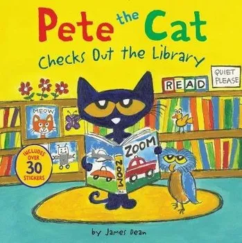 Cizojazyčná kniha Pete the Cat Checks Out the Library - Dean, James a Dean, Kimberly