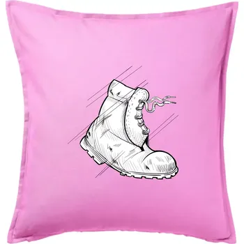 Polštář Boty do nepohody - Polštář 50x50 - 50x50 - Pouze potah ( Růžová )