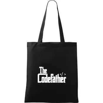 Nákupní taška The codefather - Taška bavlněná - 42 x 38 cm ( Černá )