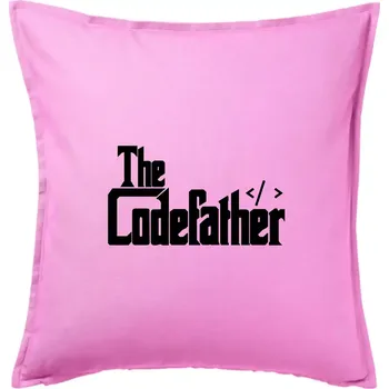 Polštář The codefather - Polštář 50x50 - 50x50 - Pouze potah ( Růžová )