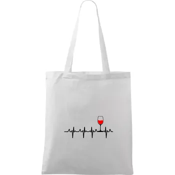 Víno ekg - Taška bavlněná - 42 x 38 cm ( Bílá )