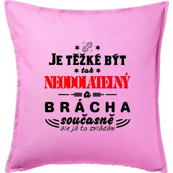 Polštář Je těžké být neodolatelný traktorista - Polštář 50x50 - 50x50 - Pouze potah ( Růžová )