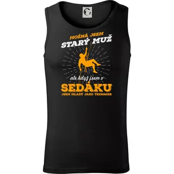 Pánské termoprádlo Horolezec - možná jsem starý muž - Tílko pánské Core - S ( Černá )