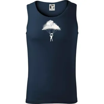 Paragliding mraky - Tílko pánské Core - S ( Námořní modrá (velmi tmavá - téměř černá) )