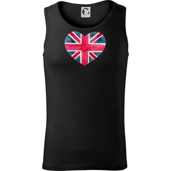 Pánské termoprádlo Britské srdce malované - Tílko pánské Core - M ( Černá )