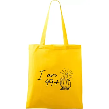 I am fuck off 50 - Taška bavlněná - 42 x 38 cm ( Žlutá )