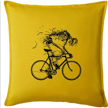 Polštář Gravel Bike - kostra - Polštář 50x50 - 50x50 - Pouze potah ( Žlutá )