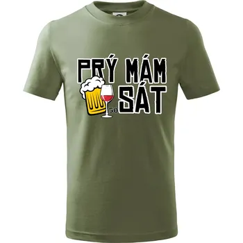 Chlapecké oblečení Prý mám 50 SÁT - Tričko dětské bavlněné - 104-110cm / 3-4 roky ( Khaki )