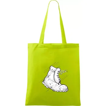 Boty do nepohody - Taška bavlněná - 42 x 38 cm ( Limetková )