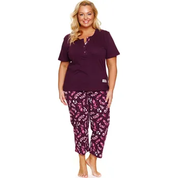 Pánské pyžamo DÁMSKÉ PYŽAMO PM.7267 J/25 vínový M