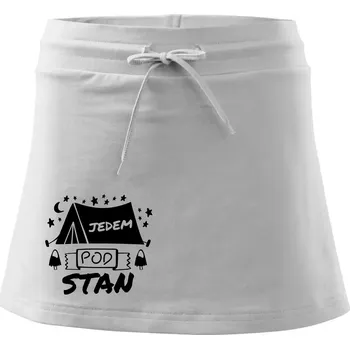 Dámská sukně Jedem pod stan - Sportovní sukně - two in one - L ( Bílá )