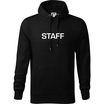 Pánská mikina Staff - Mikina pánská Cape s kapucí - 2XL ( Černá )