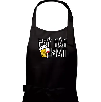 Kuchyňská zástěra Prý mám 60 SÁT - Dámská zástěra na vaření - Univerzální velikost ( Černá )