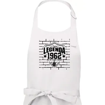 Kuchyňská zástěra Zedník - legenda - 1962 - Pánská zástěra na vaření - Univerzální velikost ( Bílá )