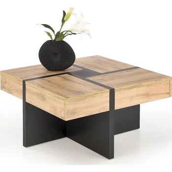 Konferenční stolek Halmar Sevilla S V-PL-SEVILLA_S-LAW dub craft/černý