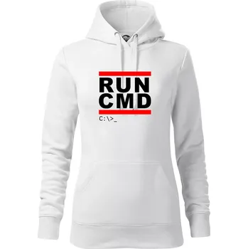 Dámská mikina Run CMD - Mikina dámská Cape s kapucí - XS ( Bílá )