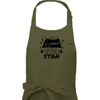 Kuchyňská zástěra Jedem pod stan - Dámská zástěra na vaření - Univerzální velikost ( Khaki )