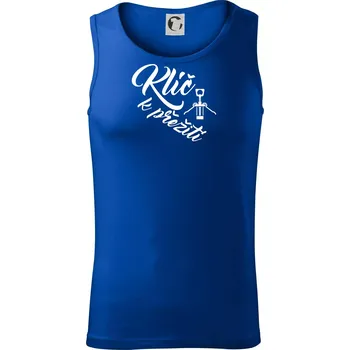 Vývrtka mechanická - Klíč k přežití - Tílko pánské Core - XL ( Královská modrá )