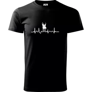 EKG tanec - pár - Triko extra velké (5-8XL) - 8XL ( Černá )