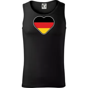 Pánské termoprádlo Germany love velké - Německá vlajka - Tílko pánské Core - 2XL ( Černá )