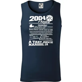2004 v kostce - Tílko pánské Core - M ( Námořní modrá (velmi tmavá - téměř černá) )