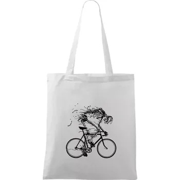Gravel Bike - kostra - Taška bavlněná - 42 x 38 cm ( Bílá )