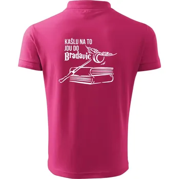 Pánská košile Kašlu na to, jdu do Bradavic - Polokošile pánská Pique Polo 203 - 5XL ( Purpurová )