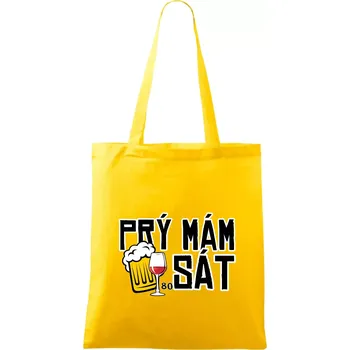 Nákupní taška Prý mám 80 SÁT - Taška bavlněná - 42 x 38 cm ( Žlutá )