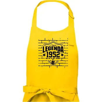 Kuchyňská zástěra Zedník - legenda - 1952 - Pánská zástěra na vaření - Univerzální velikost ( Žlutá )