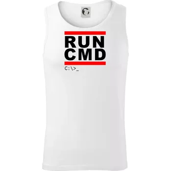 Pánská móda Run CMD - Tílko pánské Core - 2XL ( Bílá )