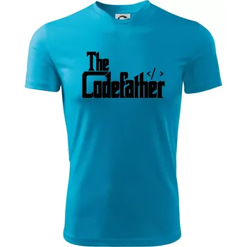 Chlapecké tričko The codefather - Dětské triko sportovní (dresovina) - 122 cm/6 let ( Světlý tyrkys )