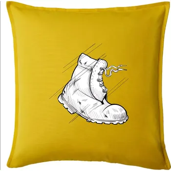 Polštář Boty do nepohody - Polštář 50x50 - 50x50 - Pouze potah ( Žlutá )
