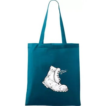 Boty do nepohody - Taška bavlněná - 42 x 38 cm ( Petrolejová )